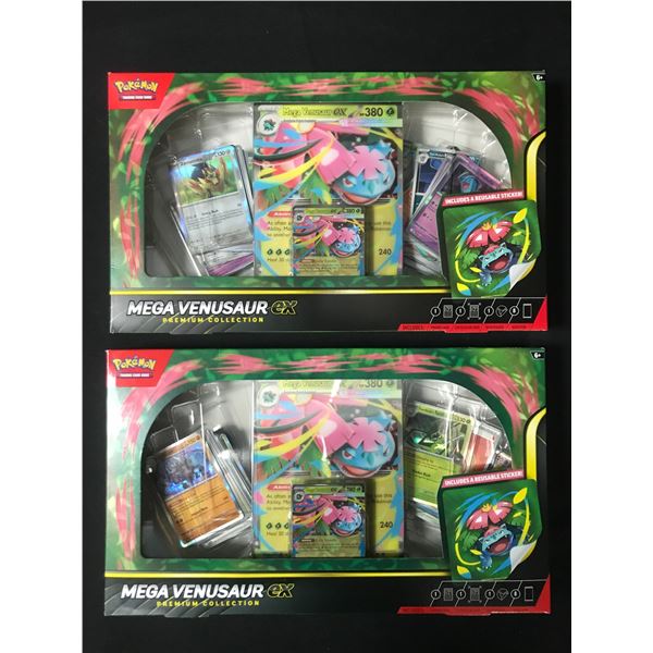 LOT OF 2 POKEMON TCG MEGA VENUSAUR EX PREMIUM COLLECTION BOXES