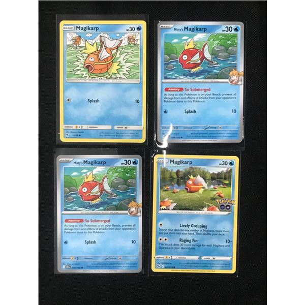 LOT OF 4 POKEMON TCG MAGIKARP TRADING CARDS