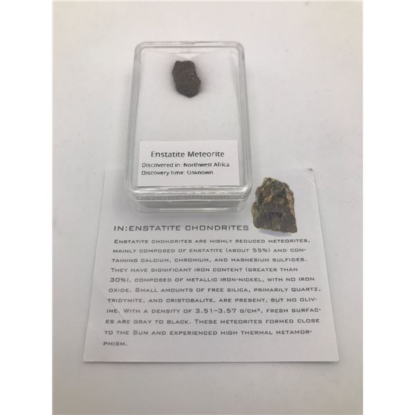 ENSTATITE METEORITE SOUTH AFRICA IN CASE