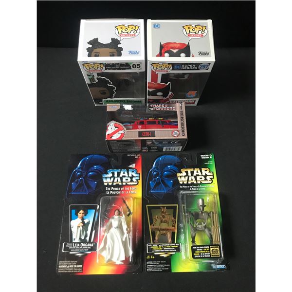 LOT OF ACTION FIGURES. FUNKOS AND TOYS IN ORIGINAL BOXES