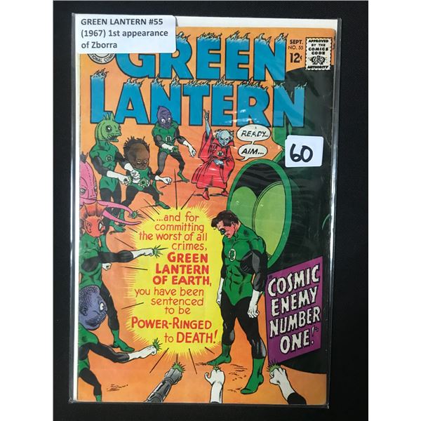 GREEN LANTERN #55 1ST APPEARANCE OF ZBORRA (1967) - DC COMICS