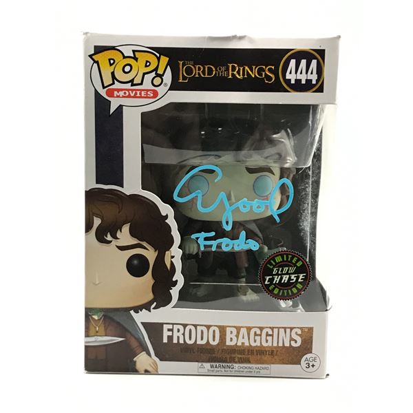 ELIJAH WOOD SIGNED FRODO BAGGINS LORD OF THE RINGS FUNKO POP - WWOC COA