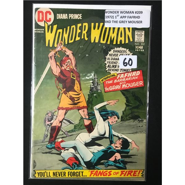 Wonder Woman #209 (1972) 1ST APPEARANCE FAFHRD AND THE GREY MOUSER - DC COMICS