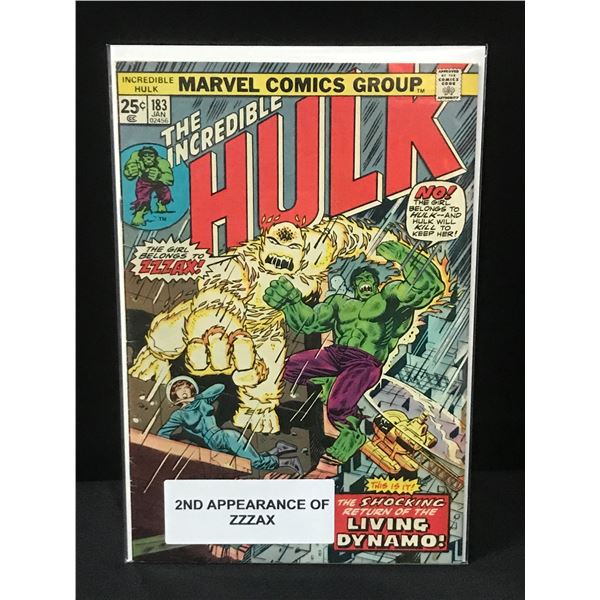 THE Incredible Hulk #183 2ND APPEARANCE OF ZZZAX - MARVEL COMICS