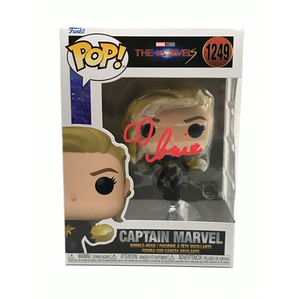 BRIE LARSON SIGNED CAPTAIN MARVEL FUNKO POP - KB COA