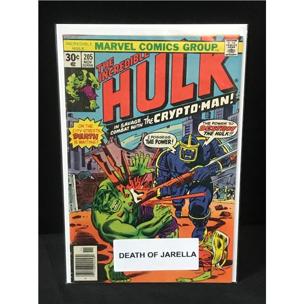 THE Incredible Hulk #205 DEATH OF JARELLA - MARVEL COMICS