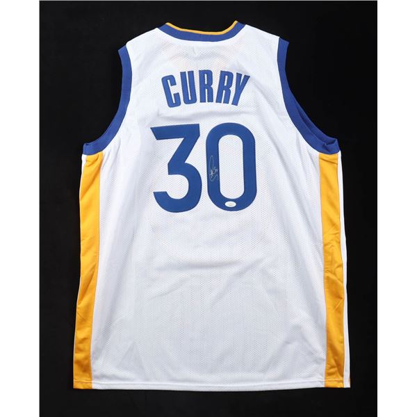 STEPHEN CURRY SIGNED THE BAY BASKETBALL JERSEY - JSA COA