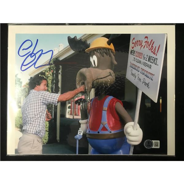 Chevy Chase SIGNED VACATION PICTURE - BECKETT COA