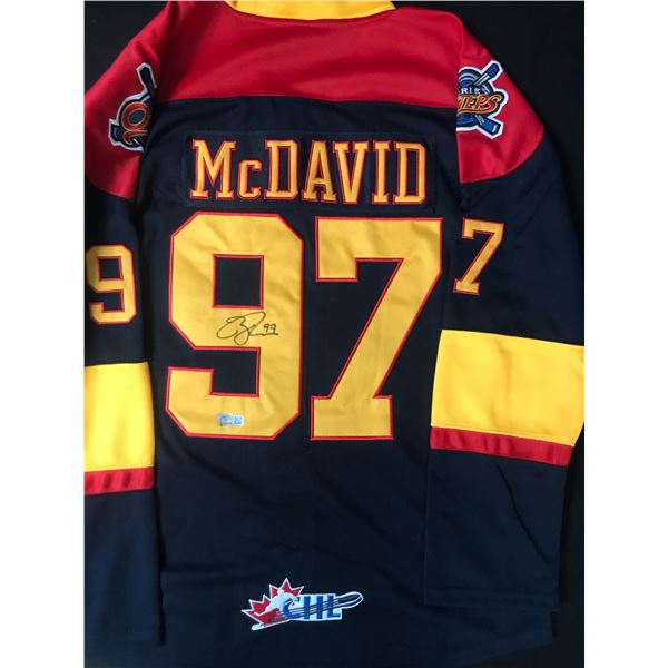 CONNOR MCDAVID SIGNED EERIE OTTORS JERSEY - ACE COA