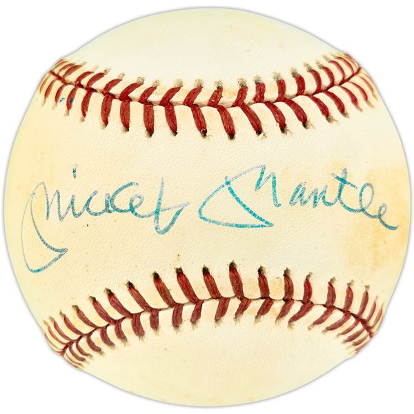 MICKEY MANTLE SIGNED RAWLINGS BASEBALL - BECKETT COA