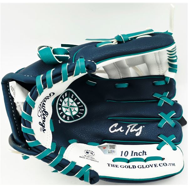 CAL RALEIGH SIGNED SEATTLE MARINERS GLOVE FANATICS COA