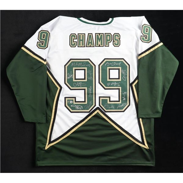 DALLAS STARS STANLEY CUP TEAM SIGNED JERSEY 1999 (MODANO, HULL ,BELFOUR) (BECKETT COA)