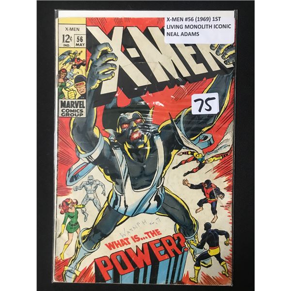X-MEN #56 (1969) 1ST APPERANCE OF LIVING MONOLITH - MARVEL COMICS