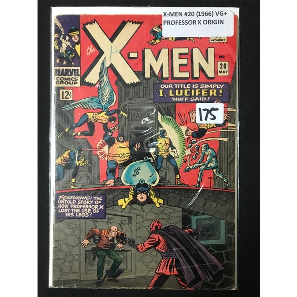 X-MEN #20 (1966) ORIGIN OF PROFESSOR X - MARVEL COMICS