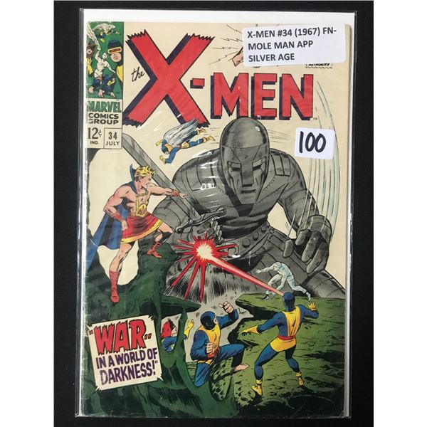 X-MEN #34 (1967) - MARVEL COMICS
