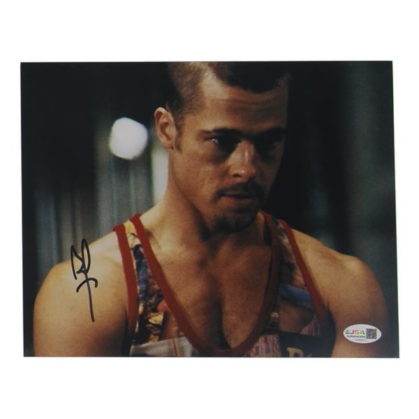 BRAD PIT SIGNED FIGHT CLUB 8X10 - JSA COA