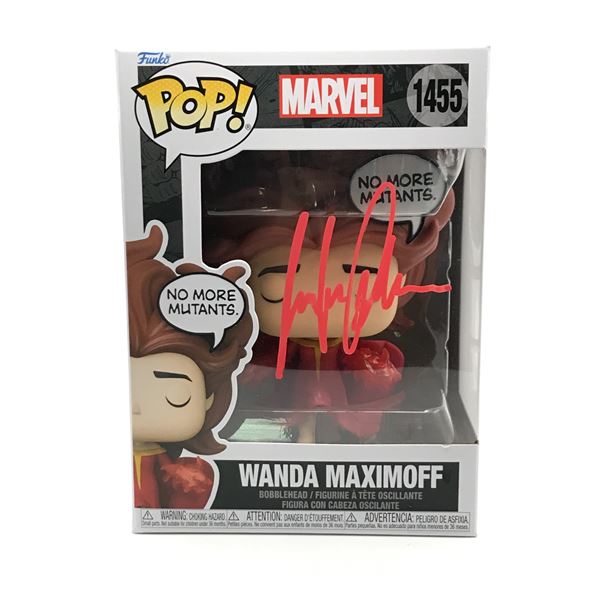 ELIZABETH OLSEN SIGNED WANDA MAXIMOFF FUNKO POP - KB COA