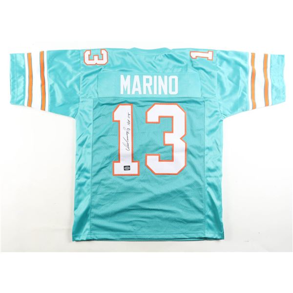 DAN MARINO SIGNED MIAMI DOLPHINS JERSEY - MARINO COA