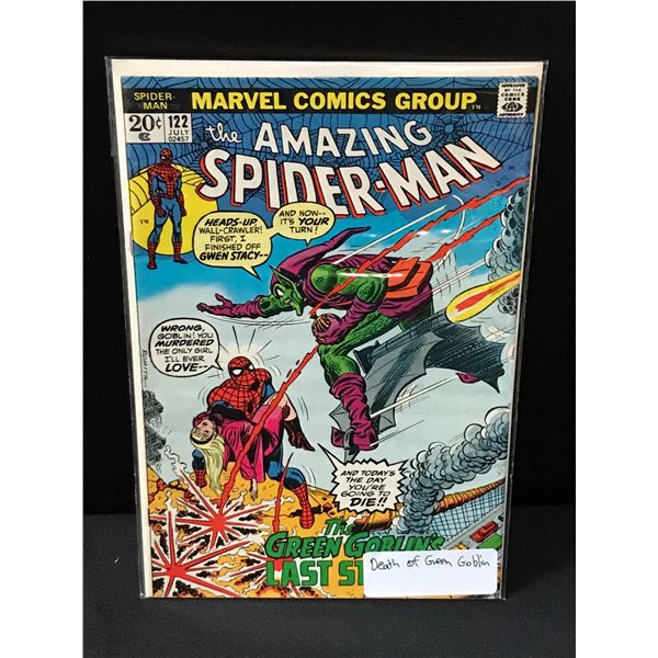 THE AMAZING SPIDERMAN #122 DEATH OF GREEN GOBLIN - MARVEL COMICS