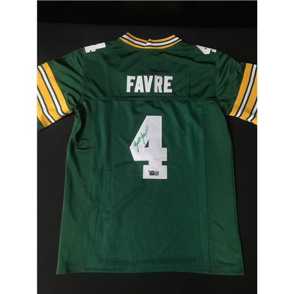 BRETT FAVRE SIGNED GREEN BAY PACKERS YOUTH FOOTBALL JERSEY - ACE COA