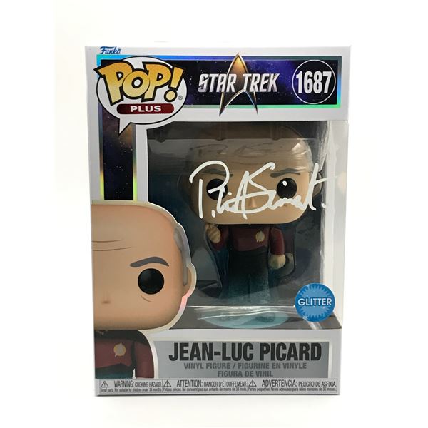 PATRICK STEWART SIGNED JEAN LUC PICARD FUNKO POP - KB COA
