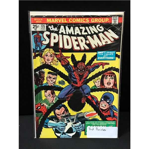 THE AMAZING SPIDERMAN #135 3RD PUNISHER - MARVEL COMICS