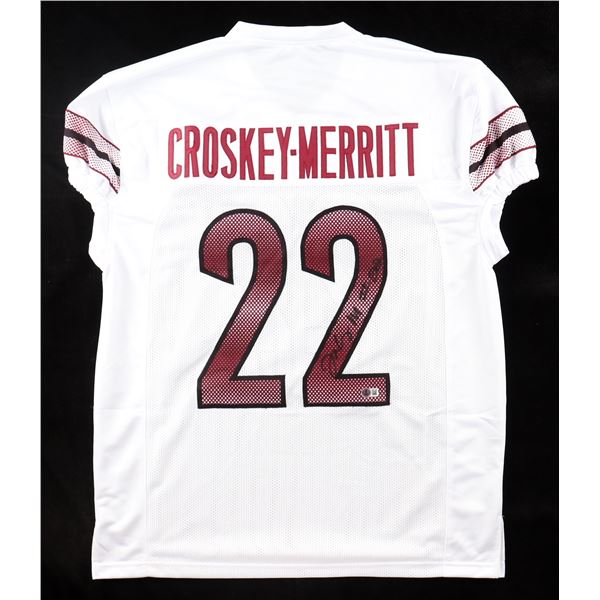 JACORY CROSKEY-MERRITT SIGNED WASHINGTON COMMANDERS JERSEY - BECKETT COA