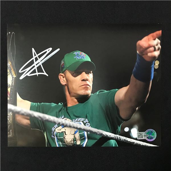JOHN Cena SIGNED 8X10 - WWOC COA