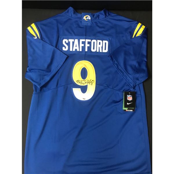 MATTHEW STAFFORD SIGNED Los Angeles RAMS JERSEY - ACE COA