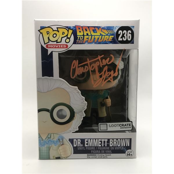 CHRISTOPHER LLOYD SIGNED BACK TO THE FUTURE FUNKO POP - WWOC COA