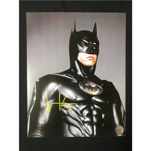 VAL KILMER SIGNED BATMAN 8X10 - KB COA