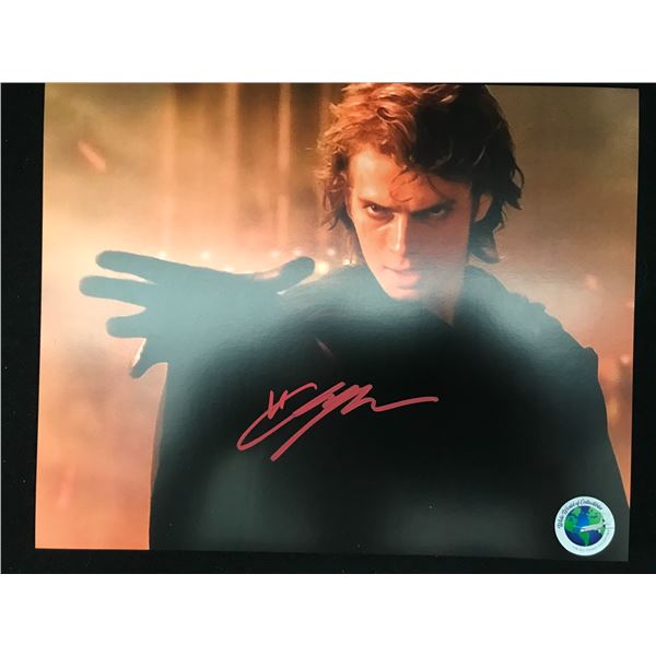HAYDEN CHRISTENSEN SIGNED DARTH VADER 8X10 - WWOC COA