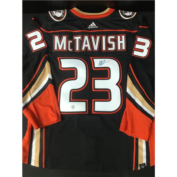 MASON MCTAVISH SIGNED ANAHEIM DUCKS HOCKEY JERSEY - AJ SPORTS COA