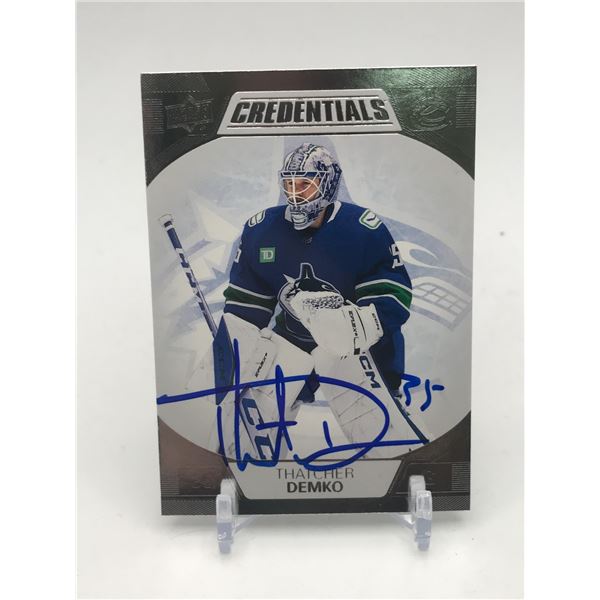 THATCHER DEMKO SIGNED TRADING CARD