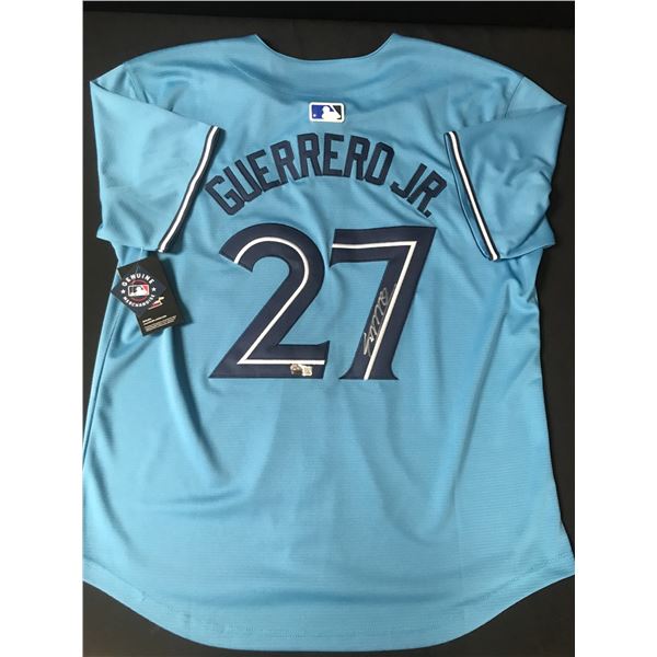 VLADIMIR GUERRERO JR SIGNED TORONTO BLUE JAYS JERSEY - ACE COA