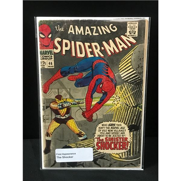 THE AMAZING SPIDERMAN #46 1ST APPEARANCE THE SHOCKER - MARVEL COMICS