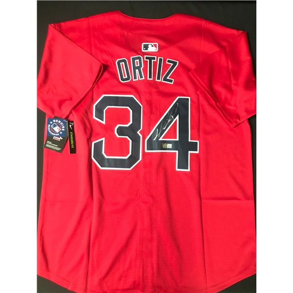 DAVID ORTIZ SIGNED CHICAO RED SOX JERSEY - ACE COA