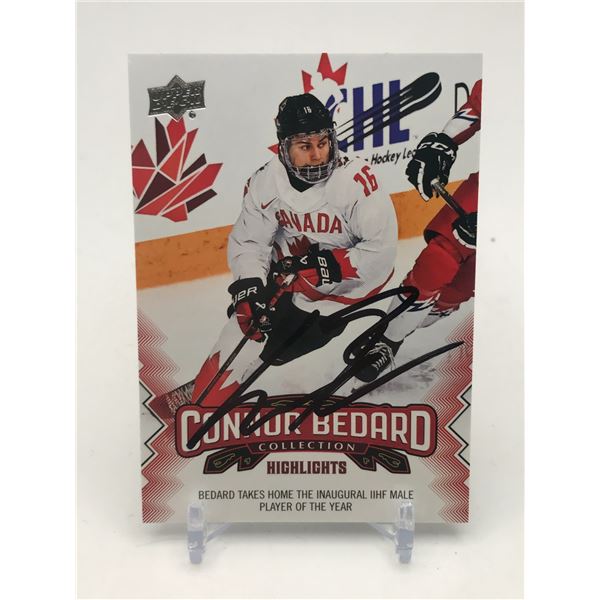 CONNOR BEDARD SIGNED TRADING CARD