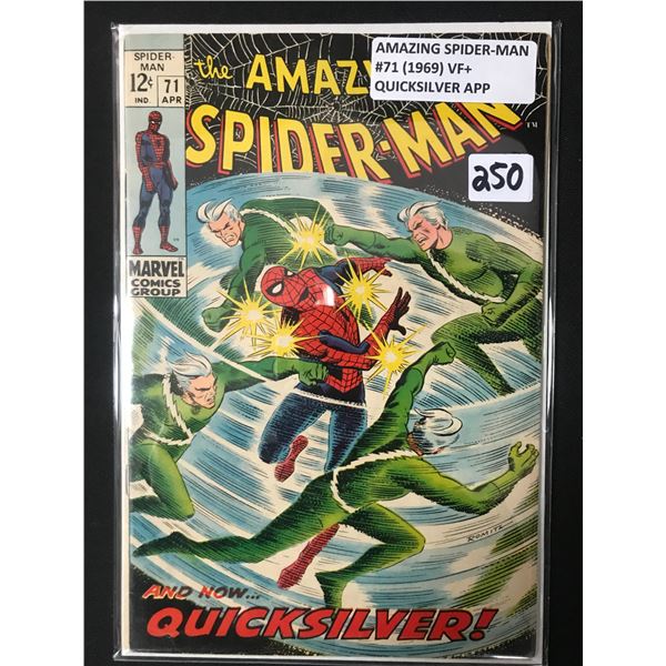 AMAZING SPIDERMAN #71 (1969) QUICKSILVER APP - MARVEL COMICS