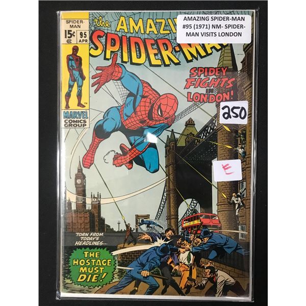 AMAZING SPIDERMAN #95 (1971) SPIDERMAN VISITS LONDON - MARVEL COMICS