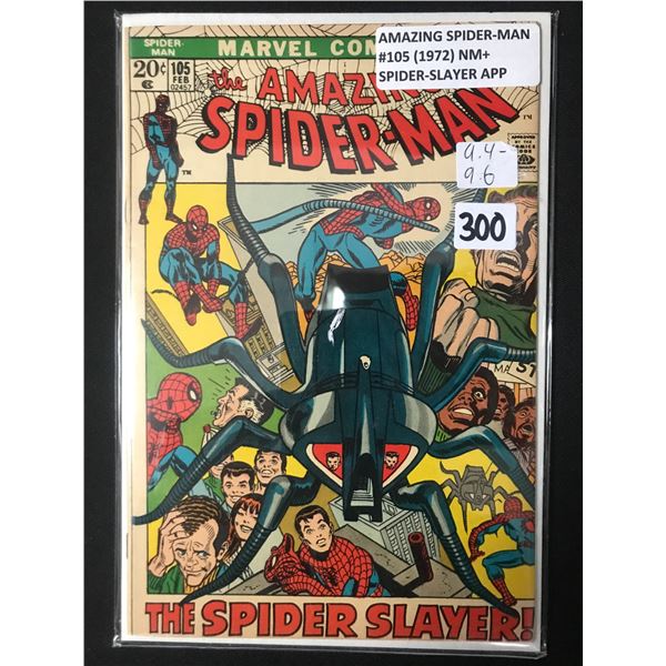 AMAZING SPIDERMAN #105 (1972) SPIDEY-SLAYER APP - MARVEL COMICS