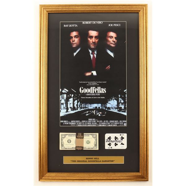 HENRY HILL SIGNED THE ORIGINAL GOODFELLS GANGSTER PRESENTATION PIECE - JSA COA
