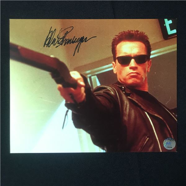 Arnold Schwarzenegger Signed Terminator 8x10 - KB COA