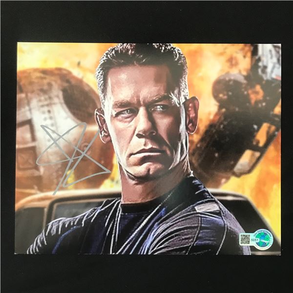 JOHN CENA SIGNED 8X10 - WWOC COA