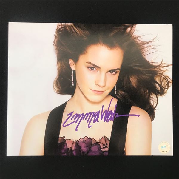 EMMA WATSON SIGNED 8X10 - KB COA