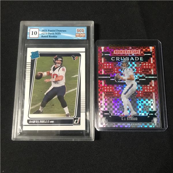 LOT OF 2 NFL ROOKIE QB CARDS