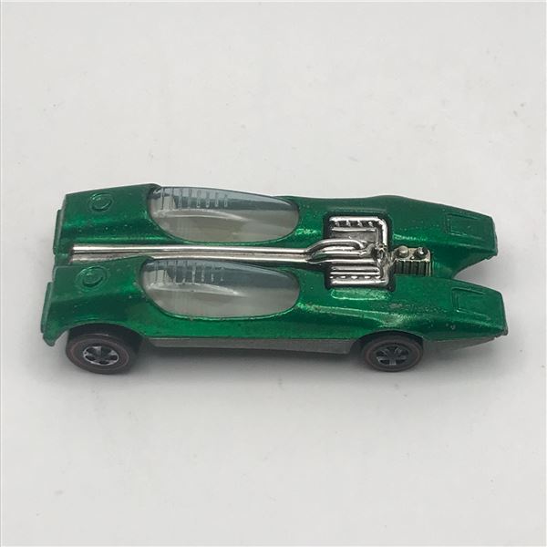 1968 HOT WHEELS REDLINE SPLITTIN' IMAGE DIECAST CAR IN GREEN
