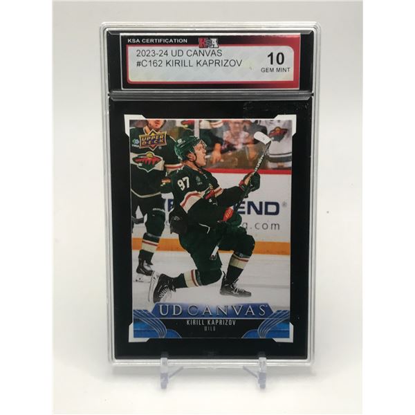 2023-24 UPPER DECK UD CANVAS KIRILL KAPRIZOV TRADING CARD - KSA GRADE 10