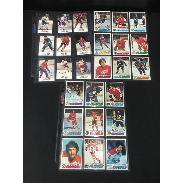 3 PLASTIC SLEEAVES OF NHL TRADING CARDS