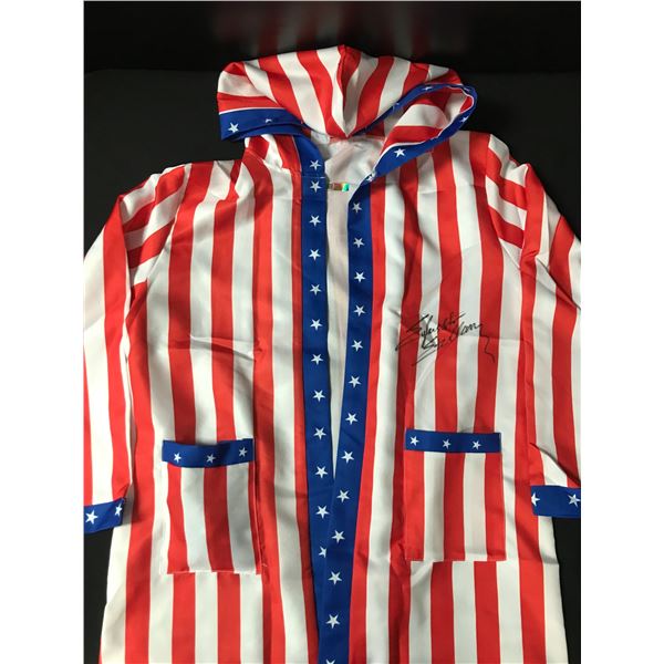 SYLVESTER STALLONE SIGNED ROCKY ROBE - CELEBRITY AUTHENTICS COA